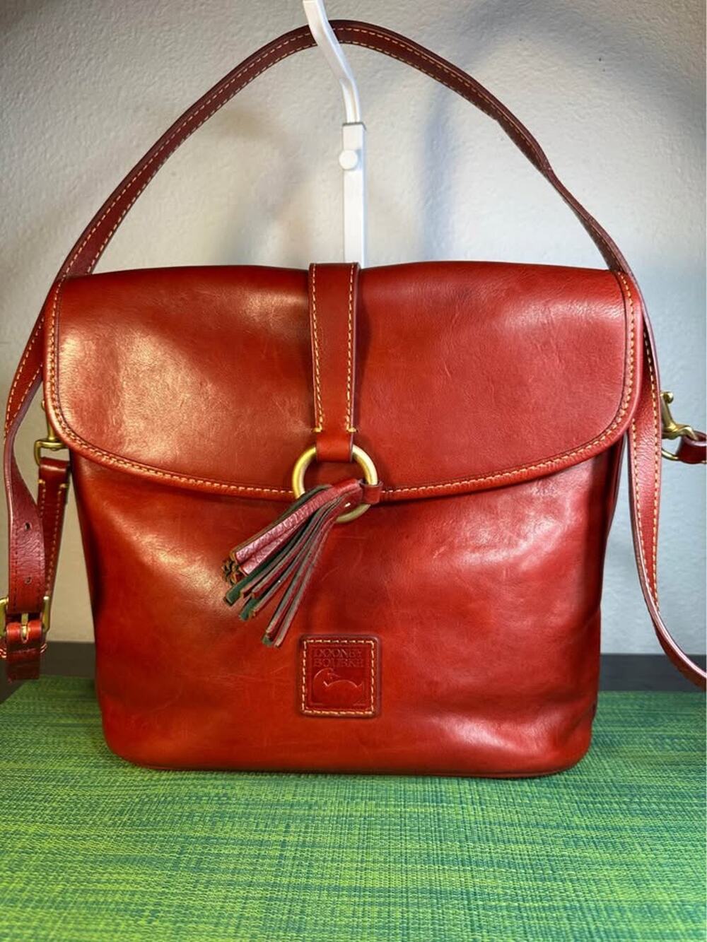 Dooney & Bourke Florentine Leather Large Dottie Crossbody Bag